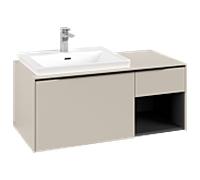 Villeroy und Boch Subway 3. 1930 C572L1VN 100,1x42,25x51,6cm, avec LED / poignée noir Volcano, gris cachemire