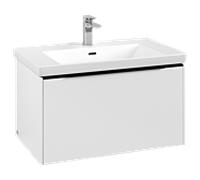 Villeroy und Boch Subway 3. 1930 C573L1VF 77,2x42,9x47,8cm, avec LED / poignée Volcano noir, blanc pur