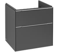 Villeroy und Boch Subway 3. 1930 C57800VR 57,2x57,6x47,8cm, sans LED / poignée aluminium brillant, graphite