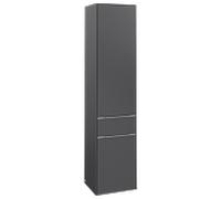 Villeroy und Boch Subway 3. 1930 C59000VR 40x171x36.2cm, charnière gauche / poignée aluminium brillant, graphite