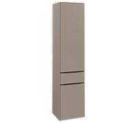 Villeroy und Boch Subway 3. 1930 C59101VM 40x171x36.2cm, charnière droite / poignée Volcano noir, taupe