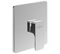 Villeroy und Boch Subway 3. 1930 kit de montage final TVS11200200061 mitigeur de douche encastré, montage mural, chromé