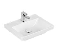 Villeroy und Boch Subway 3. 1930 lave-mains 437051RW 50x40cm, avec trou pour robinetterie / sans trop-plein, pierre blanche C-plus