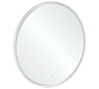 Villeroy und Boch Subway 3. 1930 Spiegel A4649100 cadre en aluminium, rond, 91 x 91 x 4,5 cm, blanc mat