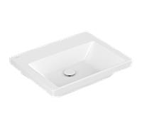 Villeroy & Boch Subway 3.0 - Meuble-lavabo 60x47 cm, sans trop-plein, sans trou pour robinet, CeramicPlus, Stone White 4A706FRW