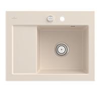 Villeroy & Boch V&B Évier Subway 45 Compact re, avec garniture vidage, excentrique, ivoire C-plus Quantité:1