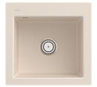 Villeroy und Boch Subway évier 33151FFU avec garniture de vidage et commande manuelle, ivoire