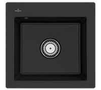Villeroy und Boch Subway évier 33151FJ0 avec garniture de vidage et le fonctionnement manuel, chromite