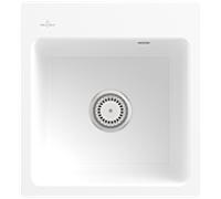 Villeroy & Boch V&B Évier affleurant Subway 45 XS Flat avec garniture vidage, commande manuelle, blanc pierre Quantité:1