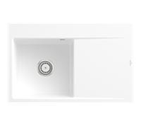 Villeroy & Boch V&B Évier Subway Style 45 Flat gauche, avec garniture de vidage, mitigeur, acier blanc C-plus Quantité:1