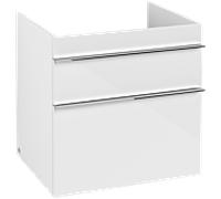 Villeroy und Boch Venticello A92401DH 60,3 x 59 x 50,2 cm, poignée chromée, Glossy White