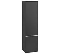 Villeroy und Boch Venticello match2 A95102PD 40,4 x 154,6 x 37,2 cm, gauche, poignée blanche, Black Matt Lacquer