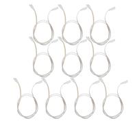 VILLFUL 10pcs Câble pour Tube LED Intégré 1 Mètre 3 Broches Double Connecteur, Rallonge de Lampe Tubulaire pour Éclairage de Bureaux et Espaces de Garage
