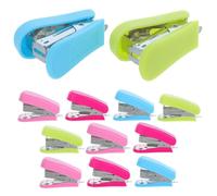 VILLFUL 12 Pièces Mini Agrafeuse sans Effort de Bureau avec Capacité Agrafes Compacte pour Maison École Bureau