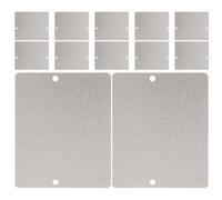 VILLFUL 12 Pièces Plaque de Mica Argentée pour Micro-ondes Isolation Exceptionnelle et Légère, Accessoire de Remplacement pour Four Micro-ondes et Grille