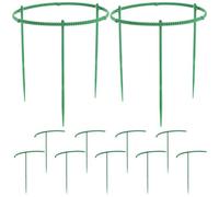 VILLFUL 15 Pièces Support pour Plantes à Fleurs, Tuteur Robuste | Petits Pots, Jardin et Maison, Simple Élégant, Aide au Maintien, Ne Se Déforme Pas Facilement