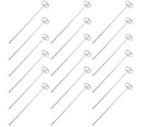 VILLFUL 20 Pièces Piquets Métalliques Argentés en Acier Réutilisables et Stables pour Fixation de Filets et Protections de Plantes en Jardinage et Aménagement Paysager