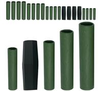 VILLFUL 25 Pièces Connecteur de Tube pour Plantes Grimpantes en Plastique Vert, Accessoire de Tuteur pour Jardinage Extérieur et Support de Vigne Robuste