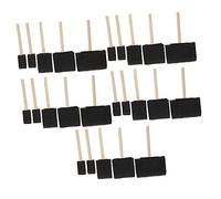 VILLFUL 25 pièces Set de Pinceaux Éponge pour Peinture Outils de Dessin pour Garçon Fille pour Peinture Huile et Aquarelle Faciles à Nettoyer et Réutilisables