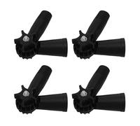 VILLFUL 4 Pièces Accessoire de Manche de Serpillière Articulé avec Tête à Vis Allemande pour Nettoyage de Vitres et Dépoussiérage