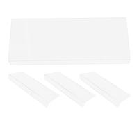 VILLFUL 4 Pièces Pare-éclaboussures PVC Blanc, Installation sans Outil | Design Transparent et Minimaliste, Réduit les Éclaboussures au Lavabo, pour Cuisines, Toilettes et Locataires