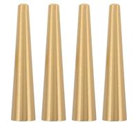 VILLFUL 4 Pièces Pieds de Meuble en Cuivre Coniques pour Plateau en Bois Support Sécurisé, Rehausseur Polyvalent pour Boîte à Bijoux et Projets D'amélioration Maison