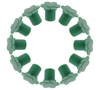VILLFUL 40 Pièces Capuchons de Poteau en Bambou Vert Applicables en PP, Embouts Décoratifs pour Bâtons de Jardin Extérieur, Protection Résistante pour Espaces Verts Publics