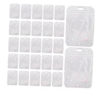 VILLFUL 50pièces Sachets Cœur Motifs Pochettes Plastiques Refermables pour Cartes Bijoux Sachets Cadeaux Transparents pour Friandises Échantillons