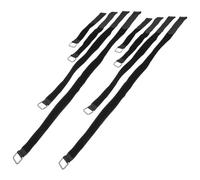 VILLFUL 8 Pièces Sangle en Nylon Noire Fermeture Auto-agrippante Réglable pour Organiser Câbles et Fils, Design Spécial et Finition Soignée, pour Rangement D'outils
