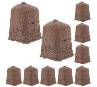 VILLFUL Bloc de Pépinière 1 Pouce 40 Pièces en Coton Biochar | Respirant et Hydratant, Fournit des Nutriments aux Jeunes Plants, Améliore la Transplantation
