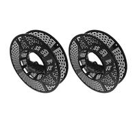 VILLFUL Bobine de Guirlande Lumineuse Noire Légère 2 Pièces - Enrouleur de Câble Compact pour Rangement de Cordons Enroulés, Support Portable pour Décorations de Noël et