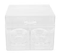 VILLFUL Boîte de Rangement Transparente et Œufs de Beauté en Léger Trois Compartiments, Facile à Nettoyer pour Organisation Maquillage