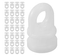 VILLFUL Glisseur Rail Rideau en Plastique Blanc, 200pcs, Crochets à Roulettes pour Rails de Rideaux, Coulissement Fluide et Silencieux, pour Décoration Intérieure et Lit Superposé Rv