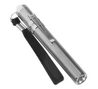 VILLFUL Lampe LED à Poche pour Inspection d'Œufs de Poule et Canard en Acier Inoxydable Argent, Testeur Portable pour Éclosion et Incubation des Œufs (Piles AA non incluses