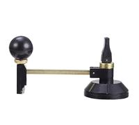 VILLFUL Outil de Coupe-Verre Circulaire Noir Style Compas Coupe Unique Précision en Plastique et Alliage pour Découpe Cercle