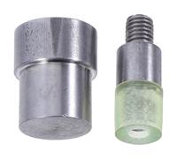 VILLFUL Outil de presse à rivets manuel 2pcs matrice de réglage à double capuchon 6mm en acier pour boutons et rivets, montage facile et rapide pour chaussures et sacs, débutants