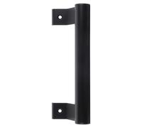 VILLFUL Poignée de Porte Coulissante en Aluminium Noir Antirouille Portable, Remplacement pour Porte Cuisine ou Porte-fenêtre Intérieure Moderne