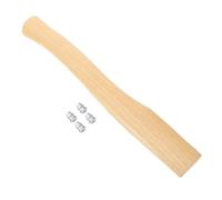 VILLFUL Poignée en Bois Beige pour Hache, Remplacement Ergonomique, Manche Court Confortable et Pratique, pour Jardinage et Chasse, 1 Set