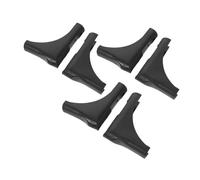 VILLFUL Protections pour Pieds D'étendoir Linge Exterieur 6pcs en Plastique Noir, Installation Facile Bruit, Adaptées Sols en Bois pour Usage Intérieur et Extérieur