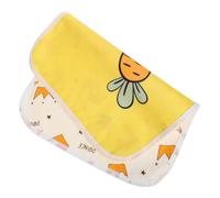 VILLFUL Protège-matelas Imperméable en Coton Biologique Jaune, Tapis Ergonomique Réutilisable pour Adultes et Bébés, Voyage et L'énurésie Nocturne
