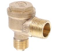 VILLFUL Soupapes pour compresseur d'air valve de contrôle en laitons or 2 ports avec fonction anti-corrosion pour usage professionnel