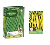 Vilmorin 1141754 Pack de Graines Haricot Skipper Création Recommande pour Congélation & Germisem Graines Haricot nain mangetout ROI DES BEURRES