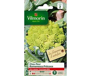 Vilmorin 3367142 Pack de Graines Chou Brocoli Romanesco Précoce