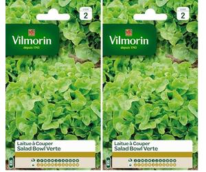 Vilmorin 3609742 Pack de Graines Laitue à Couper Salade Bol Vert (Lot de 2)