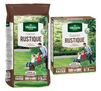 Vilmorin 4460416 Gazon Rustique, Vert, 5 kg & 4460415 Gazon Rustique, Vert, 3 kg