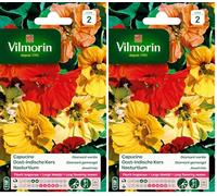 Vilmorin 5192442 Pack de Graines Capucine Diamant Variée Double Naine (Lot de 2)