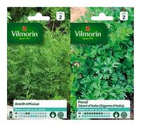 Vilmorin 5871046 Pack de Graines Aneth Officinal & 3790542 Pack de Graines Persil Commun Géant d'Italie