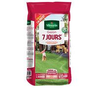 Vilmorin Gazon 7 Jours, 5 kg | Pousse rapide 7 jours, Création et regarnissage, efficace, résistant, économique, facile à semer
