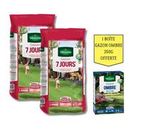 Vilmorin Gazon 7 Jours - 5 kg (x2) + Gazon Ombre Offert - 250 g