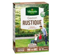 Vilmorin - Gazon Rustique - Robuste et esthétique - 1 kg - Vert